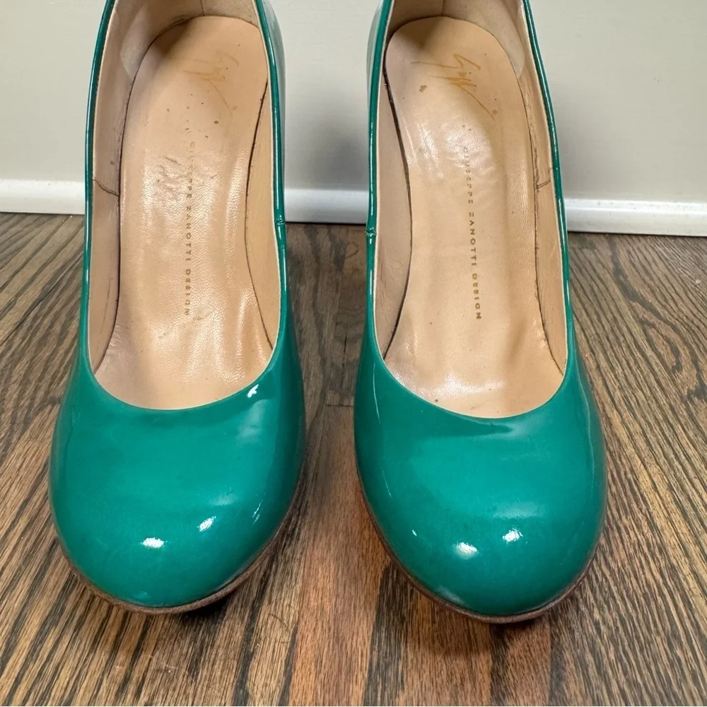 Giuseppe Zanotti Basic Platform Turquoise Pumps size 40/10